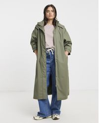 Simply Be - Longline Rubberised Raincoat - Lyst