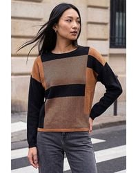 Roman - Roman Colour Block Knit Jumper - Lyst
