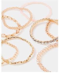 Accessorize - Beaded Stretch Bracelets - Lyst