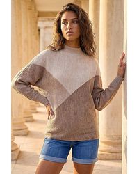 Roman - Roman Colour Block Soft Knit Jumper - Lyst