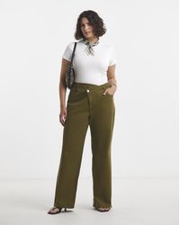 Simply Be - Crossover Straight Leg Jeans - Lyst