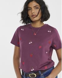 Simply Be - Floral Cross Stitch Tee - Lyst