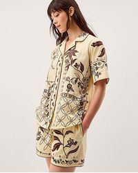 Monsoon - Carly Tropical Embroidered Shirt - Lyst