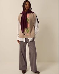 Monsoon - Jan Check Print Jersey Trousers - Lyst