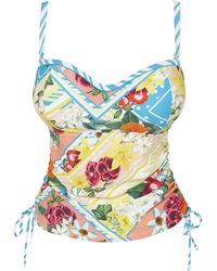 Figleaves - Frida Bandeau Tankini Top - Lyst