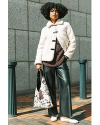 Roman - Roman Textured Borg Collared Jacket - Lyst
