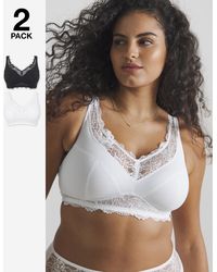 Pretty Secrets - 2 Pack Ella Full Cup Non Wired Bras - Lyst