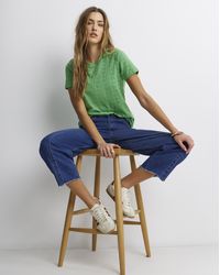 Simply Be - All Over Stretch Broderie T-Shirt - Lyst