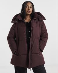 Simply Be - Longline Padded Coat - Lyst