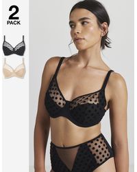 Pretty Secrets - 2 Pack Hannah Spot Full Cup Bra - Lyst
