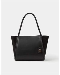 Accessorize - Padlock Charm Faux Suede Bag - Lyst