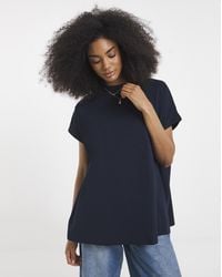 Simply Be - Slouchy Dip Back T-Shirt - Lyst