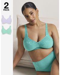 Pretty Secrets - 2 Pack New Sarah Full Cup Non Wired Bras - Lyst