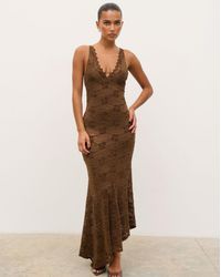 Pretty Lavish - Zoey Lace Midaxi Dress - Lyst