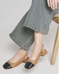 Simply Be - Slingback Toe Cap Shoes Ex Wide Fit - Lyst