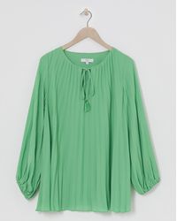 Joanna Hope - Pleated Keyhole Blouse - Lyst