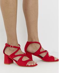 Simply Be - Cross Over Strappy Heel Wide Fit - Lyst