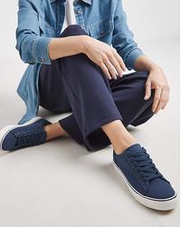 Simply Be - Lace Up Canvas Trainer Extra Wide - Lyst