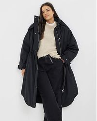 Simply Be - Fleece Lined Padded Parka Coat - Lyst