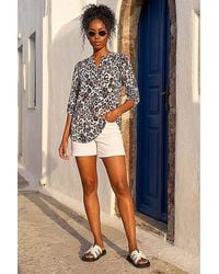 Roman - Roman Animal Print Stretch Blouse - Lyst