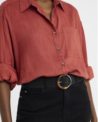 JD Williams - Suedette Faux Tortoise Buckle Belt - Lyst