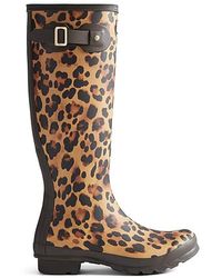 HUNTER - Original Tall Leopard Boot - Lyst