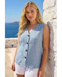 Roman Curve - Buttoned Relaxed Waistcoat - Lyst