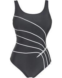 Beach To Beach - Sports Piping Swimsuit - Lyst