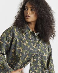 Simply Be - Camo Utility Jacket - Lyst