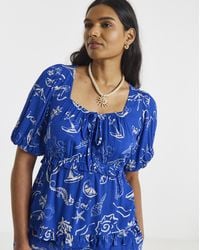 Simply Be - Prairie Crinkle Top - Lyst