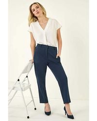 Roman Petite - Roman Short Straight Leg Stretch Trouser - Lyst