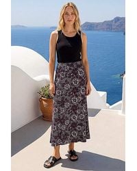 Roman - Roman Floral Print Midi Skirt - Lyst