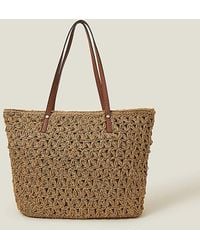 Accessorize - Raffia Tote Bag - Lyst