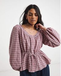 Simply Be - Cinch Waist Blouse - Lyst
