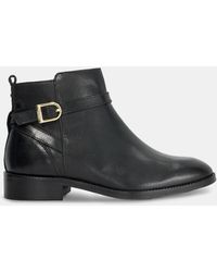 Dune - Pemma Leather Ankle Boots Wide Fit - Lyst