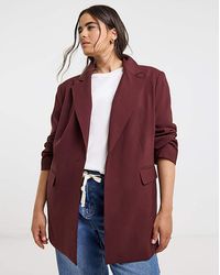 Simply Be - Oversized Single Breasted Blazer - Lyst