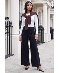 Roman - Roman Elastic Wide Leg Stretch Trousers - Lyst