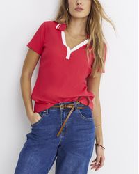 Simply Be - Polo Collar Short Sleeve Top - Lyst