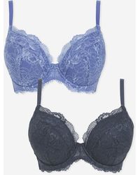 Pretty Secrets - 2 Pack Ella Plunge Wired Bras - Lyst