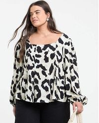 Simply Be - Button Down Tea Blouse - Lyst