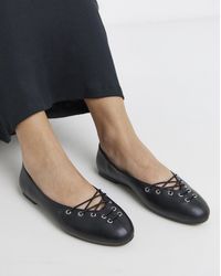 Simply Be - Lace Front Ballerinas Wide Fit - Lyst
