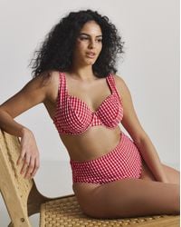 MAGISCULPT - Gingham High Waist Bikini Brief - Lyst