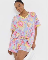 Figleaves - Floral Shortie Pyjama Set - Lyst