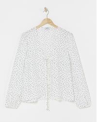 Simply Be - Tie Front Blouse - Lyst