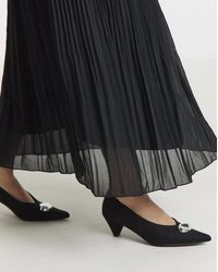 Simply Be - High Cut Court Shoe Trim Wide - Lyst