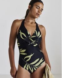 Figleaves - Halter Tummy Control Swimsuit - Lyst