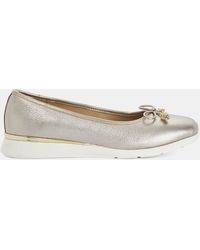 Dune - Leather Highline Ballet Pumps - Lyst