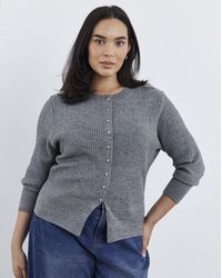 Simply Be - Button Through Cinched Cardigan - Lyst