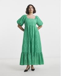Simply Be - Broderie Maxi Dress - Lyst