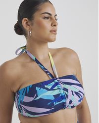 JD Williams - Leaf Mix And Match Bandeau Bikini Top - Lyst